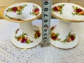 ROYAL ALBERT красиви свещници от костен порцелан от Англия, снимка 10