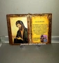 Книга- икона със Св. Йоан Кръстител+ личен поздрав, снимка 2