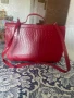 Лачена дамска чанта - червена, снимка 2