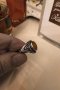 Авторски сребърен пръстен с естествен кехлибар ., снимка 4
