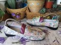Обувки с флорални мотиви , снимка 9