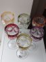 Кристални чаши-комплект от шест броя,многоцветен кристал, снимка 4
