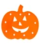 Светеща табела, Хелоуин, тиква, оранжева, 24.5x3x21cm, снимка 1