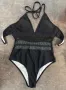 Цял бански костюм с прозрачни елементи - М , снимка 1