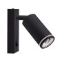 LED Аплик Черен GU10 С Ключ, снимка 1 - Лампи за стена - 41595159