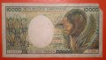 Банкнота 10000 франка Габон