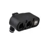 Разклонител за запалка с 2 гнезда и 2 USB порта 100W, снимка 2