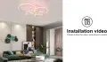 LED плафон 80 W с дистанционно, 75 × 55 × 16 см, димируем 3000–6500 K, снимка 7