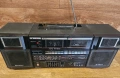 Радиокасетофон Hitachi TRK-W550E Винтидж бумбокс – Ретро класика от 80-те , снимка 8