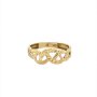 Златен дамски пръстен 1,66гр. размер:55 14кр. проба:585 модел:22304-5, снимка 1 - Пръстени - 44393378