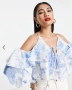 ASOS дамска риза/блуза с волани р-р L, снимка 4