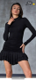 Черна елегантна рокля, снимка 1 - Рокли - 44649111