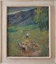Стара картина,събиране на сено, Д.Тодоров-Жарава (1901-1988), снимка 1 - Картини - 30578147