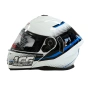 Модуларна Каска flip-up, Бяло/Синьо, S*M*L*XL, снимка 4