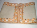 винтидж покривка за маса, ръчно бродирана   ленена покривка за маса, снимка 3