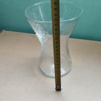 стъклена ваза, снимка 3 - Вази - 42165986