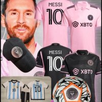 Интер Маями Меси 2024г Детски екип Inter Miami Messi 23/24 тениска + шорти New, снимка 2 - Футбол - 41383616