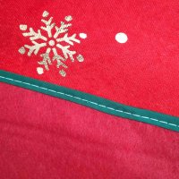 4216 Коледна подложка за под елха Червена със снежинки, снимка 4 - Декорация за дома - 42727859