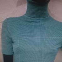 дамско поло къс ръкав с ламе, снимка 3 - Блузи с дълъг ръкав и пуловери - 34839722