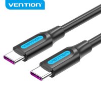 Vention USB Кабел 5A Fast Charge, Type-C / Type-C - 1.5M - USB 2.0 - COTBG, снимка 2 - USB кабели - 41292152