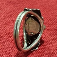 Винтидж пръстен от сребро и злато, снимка 6 - Пръстени - 41937869