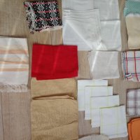 Копринени кърпички, ленени и памучни салфетки, карета, снимка 4 - Други - 41631271