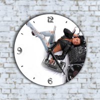 Стенен Часовник - Красива Секси Жена Диджей DJ, снимка 1 - Стенни часовници - 40131295