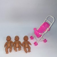 Малки бебета с количка, снимка 2 - Кукли - 41762296