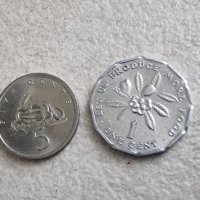 Манети. Ямайка . 1 , 5 цента и 1 долар . 3 бр., снимка 4 - Нумизматика и бонистика - 42425166