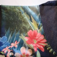 Красива блуза с флорални мотиви - XL, снимка 3 - Туники - 41407967