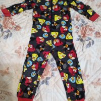 Нова цяла памучна пижама с Angry birds , снимка 1 - Детски пижами - 41838746