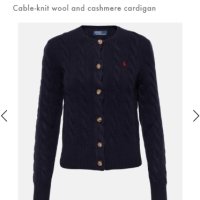 POLO Ralph Lauren Cable Wool / Cashmere Cardigan Knit Womens Size S НОВО! ОРИГИНАЛ! Дамски Пуловер -, снимка 2 - Жилетки - 44459292