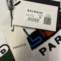 Промо!Balmain-Оригинална чисто нова мъжка блуза M с QR код, снимка 1 - Блузи - 39217155