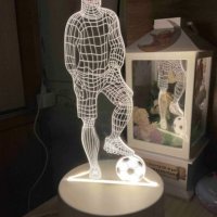 Лед нощна лампа футболист за подарък , снимка 10 - Други - 41754969