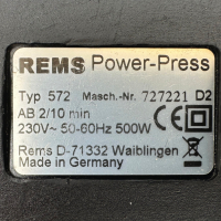 Rems Power-press 2000 - Преса за кримпване на пресфитинги , снимка 5 - Други инструменти - 44702105