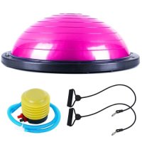  	Полутопка за баланс BOSU BALL, 58.5 см, с твърда основа и ластици и, снимка 2 - Фитнес уреди - 41352204