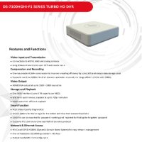 Hikvision DS-7108HGHI-F1/N 8 Канален Хибриден ВидеоРекордер 8х HD-TVI HD-AHD HD-CVI Аналогови Камери, снимка 2 - Комплекти за видеонаблюдение - 41506444