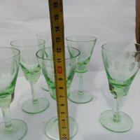 Ретро чашки чаши цветно стъкло, снимка 4 - Антикварни и старинни предмети - 35996428