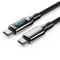 Vention кабел USB2.0 Type-C/Type-C 100W, LED display 2m - TAYBH ***, снимка 1 - Кабели и адаптери - 41209813