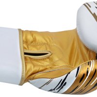 Боксови Ръкавици Изкуствена Кожа MADNESS Gold White Black, снимка 2 - Бокс - 41549013