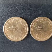 Един долар монета US LIBERTY 2000-P Sacagawea Gold Color Circulated, снимка 3 - Колекции - 40951284