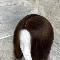 Дамско тупе💯 Човешка коса Шоколад, снимка 2 - Аксесоари за коса - 41460573