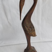 Дърворезба "Дървена Чапла", снимка 1 - Антикварни и старинни предмети - 44211601