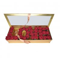Кутия за декорация LOVE Златна, снимка 2 - Романтични подаръци - 39873477