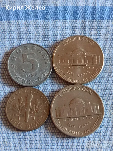 Четири монети от цял свят АМЕРИКА, АВСТРИЯ за КОЛЕКЦИЯ ДЕКОРАЦИЯ 31642, снимка 1