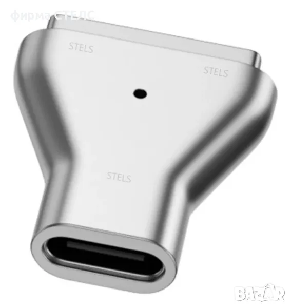  Адаптер USB-C към MagSafe 2 за MacBook с магнитно зареждане и LED, снимка 1