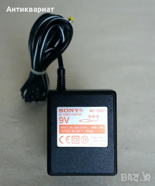 Оригинален адаптер захранване Sony AC-S901 (9V / 100mA), снимка 1