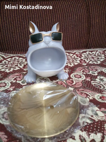 Куче-булдог сиво , снимка 1