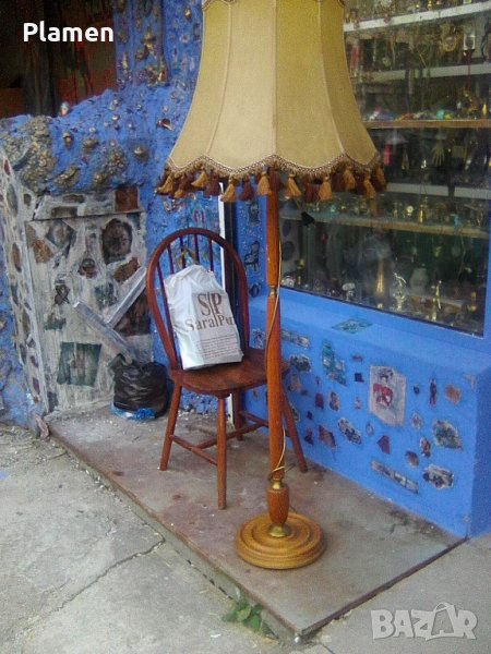 Стар луксозен лампион за хол с две крушки, снимка 1