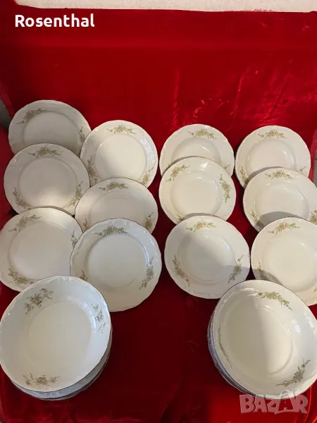 Сервиз от дълбоки плитки широки чинии на Изида, снимка 1